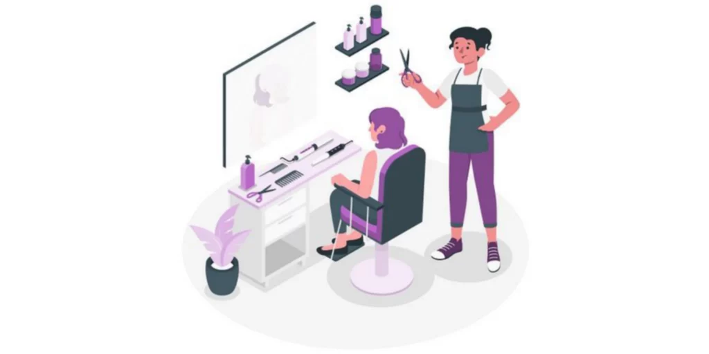 طراحی سایت برای آرایشگاه 