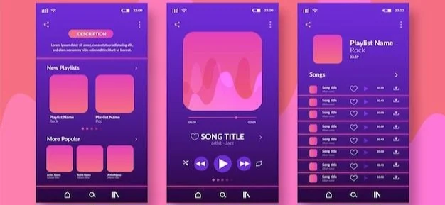 تعرفه طراحی اپلیکیشن موزیک