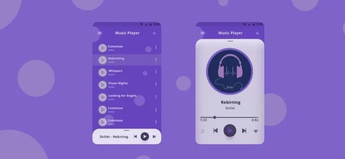 طراحی اپلیکیشن موسیقی